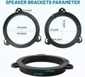 6.5" Door Speaker Adapter Bracket Ring with Harness for Nissan Sentra (2004–2018)