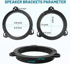 6.5" Door Speaker Adapter Bracket Ring with Harness for Nissan Sentra (2004–2018)