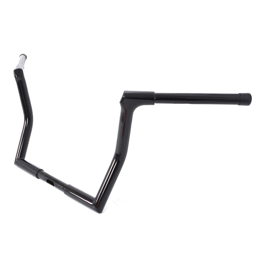 12" Black Ape Hanger Handlebar for Harley Touring 1986–2023 w/ Batwing