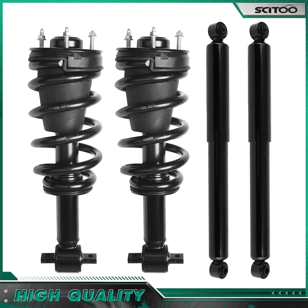 Front Complete Struts & Rear Shocks Assembly for Silverado Sierra 1500 (2007–2013)
