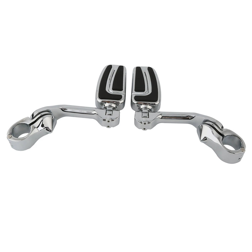 1-1/4" Long Angled Highway Engine Guard Foot Pegs for Harley Touring