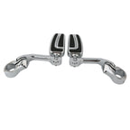 1-1/4" Long Angled Highway Engine Guard Foot Pegs for Harley Touring