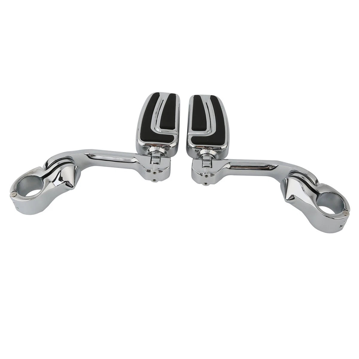 1-1/4" Long Angled Highway Engine Guard Foot Pegs for Harley Touring