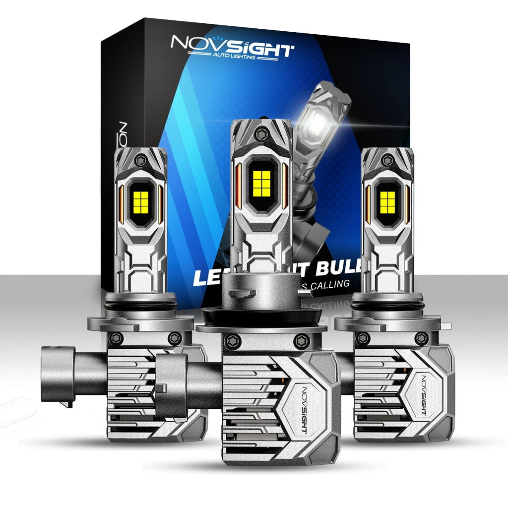 2X NOVSIGHT 9005 9006 H11 LED Headlight Bulbs Kit (6500K White)