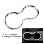 Replacement Cup Holder Trim Silver Water ABS Center Chrome Cover (2011���2018)