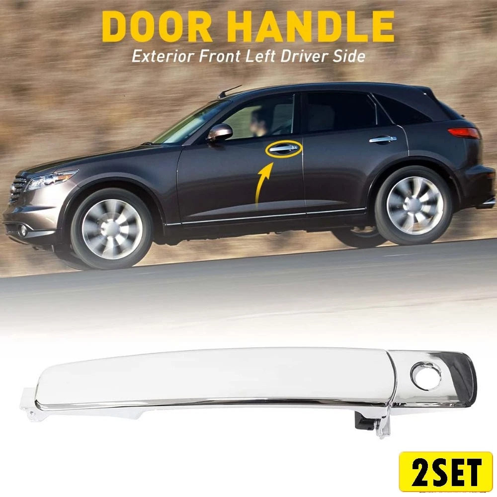 Set of 2 Front Left Door Handles for Nissan R (2010–2013) 80645-CA000