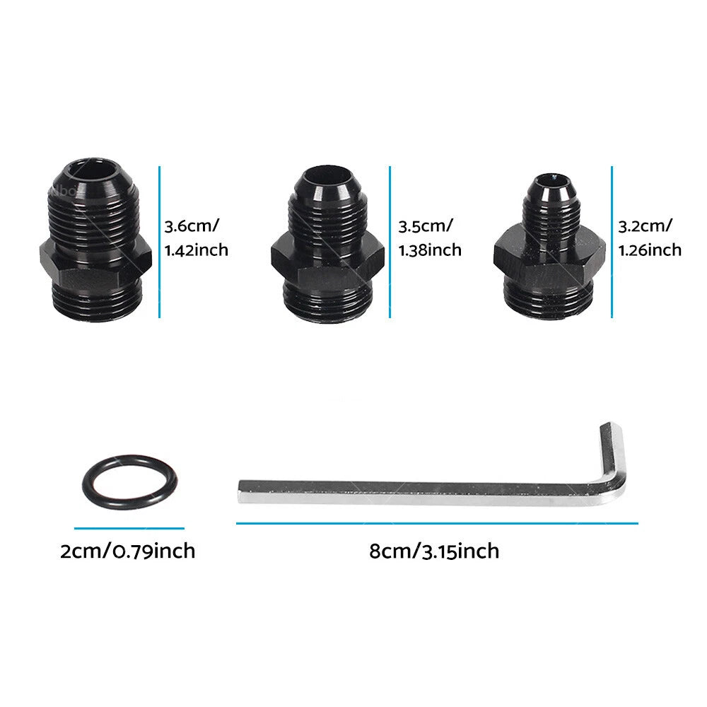 Inline 100 Micron Fuel Filter Bracket Adapter for Universal (6AN, 8AN, 10AN)