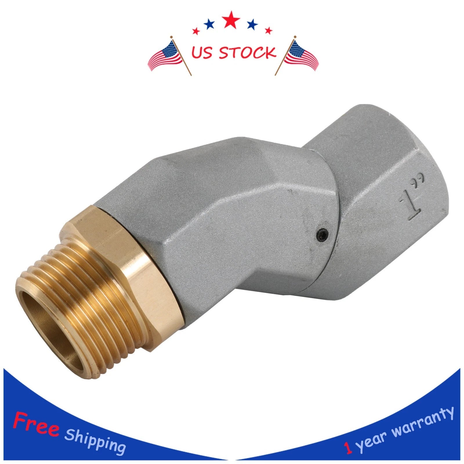 1 Inch Fuel Hose Swivel for Fuel Transfer Pump Nozzle (360 Rotating)