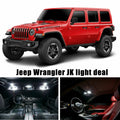 White LED Map Dome Lamp for Jeep Wrangler JK (2007-2018)