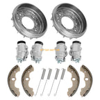 Front Brake Drums Wheel Cylinders Kit for Honda Foreman TRX400FW TRX450 (2000–2006)