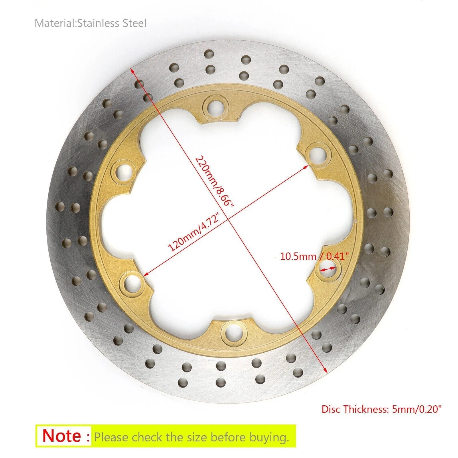 Rear Brake Rotor Disc for Kawasaki Ninja 150 KRR ZX150 (2004–2013)