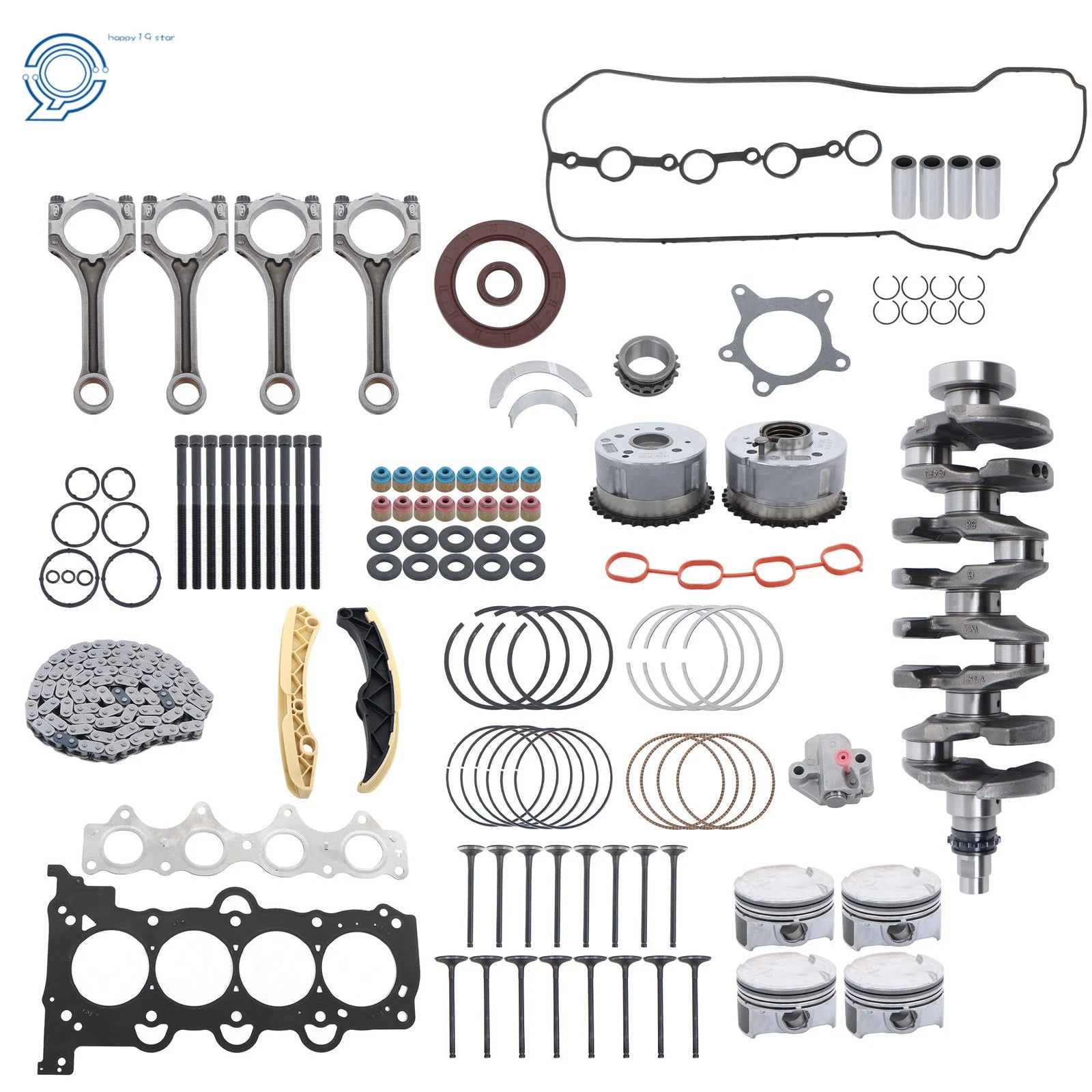 Engine Overhaul Rebuild Kit for Hyundai KIA G4FJ 1.6L