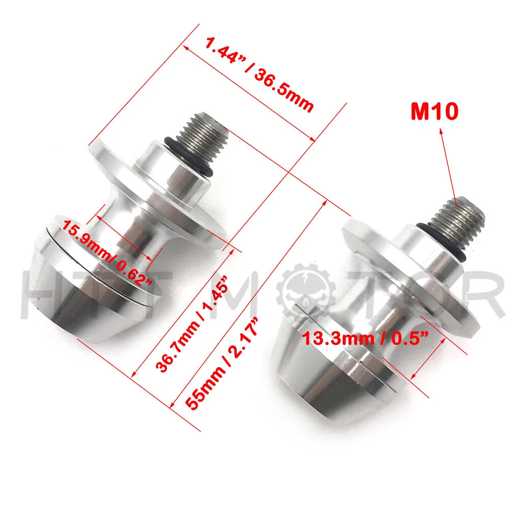 CNC Swingarm Spools Sliders for Universal Motorcycle (10mm)