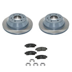 DuraGo Rear Rotors & Hella Ceramic Disc Brake Pads Kit for 9-7x Envoy (2005–2009)
