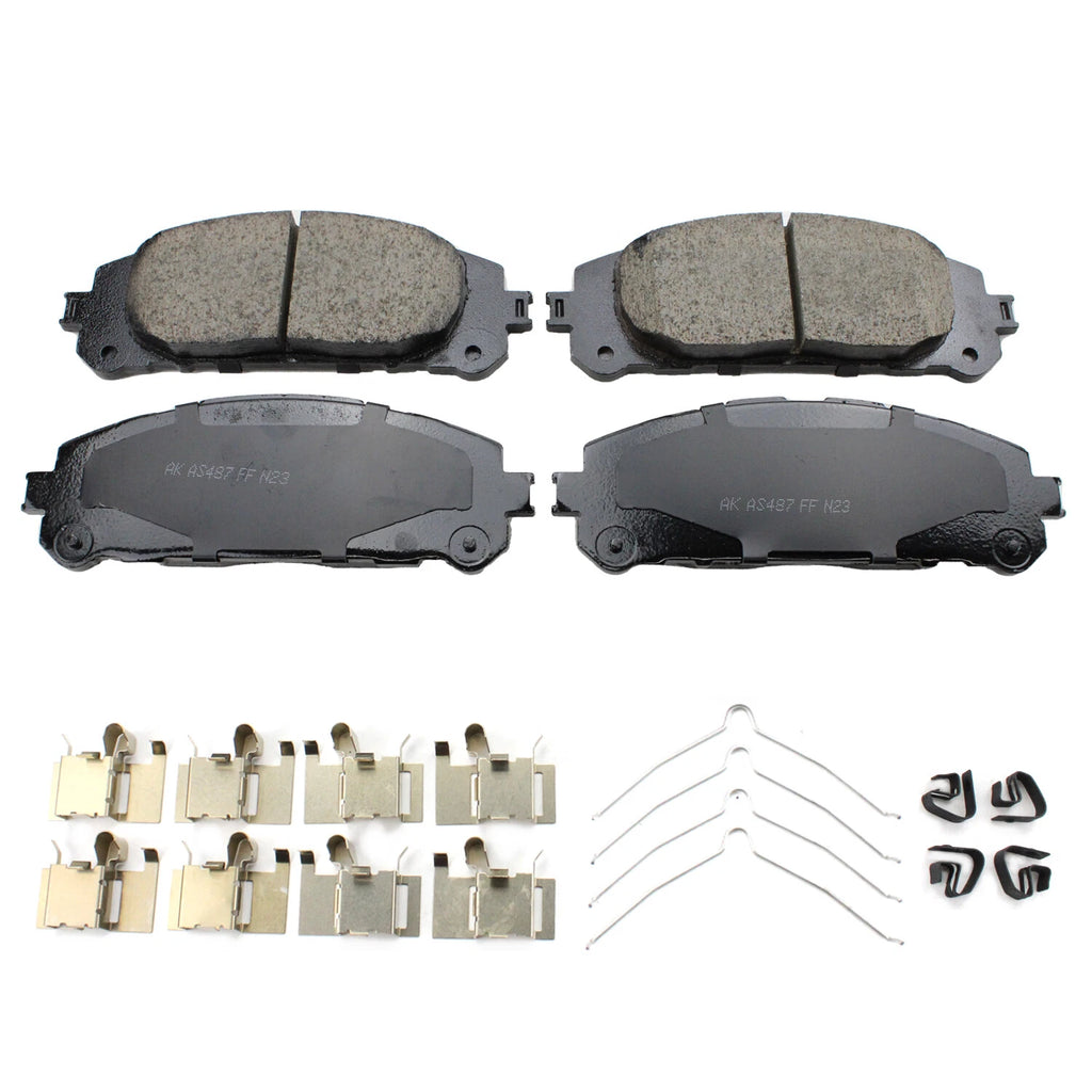Set of 4 Akebono ProACT Front Ceramic Brake Pads for Toyota Highlander