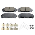 Set of 4 Akebono ProACT Front Ceramic Brake Pads for Toyota Highlander