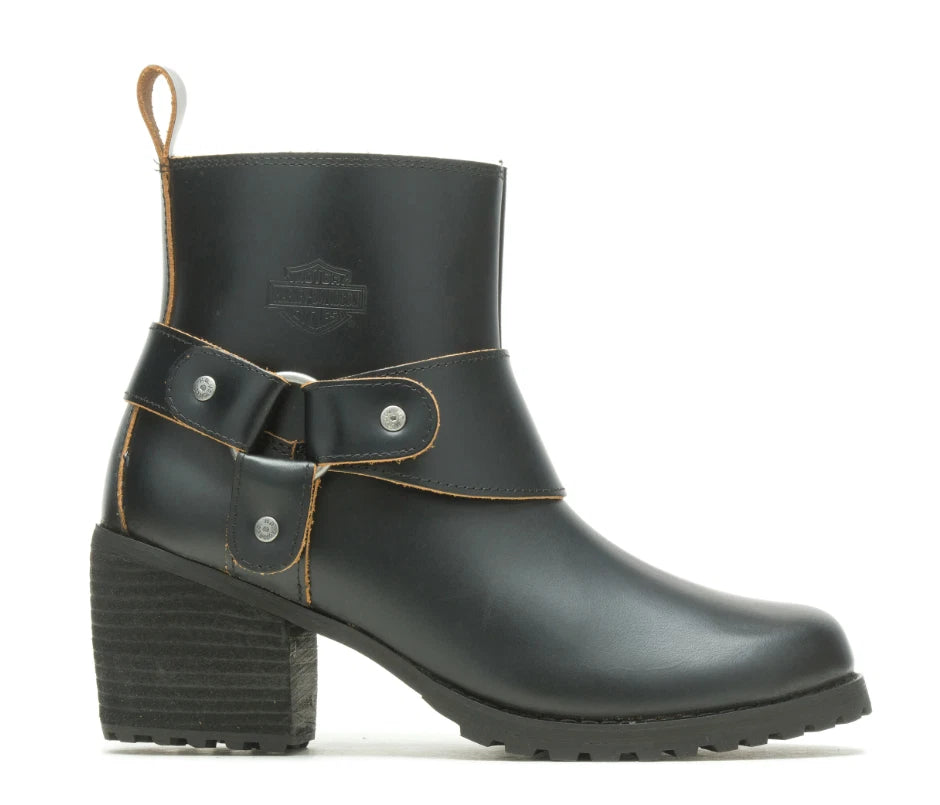 Harley-Davidson Women's Lalanne Black Motorcycle Harness Boots Size 8.5 (D84686)