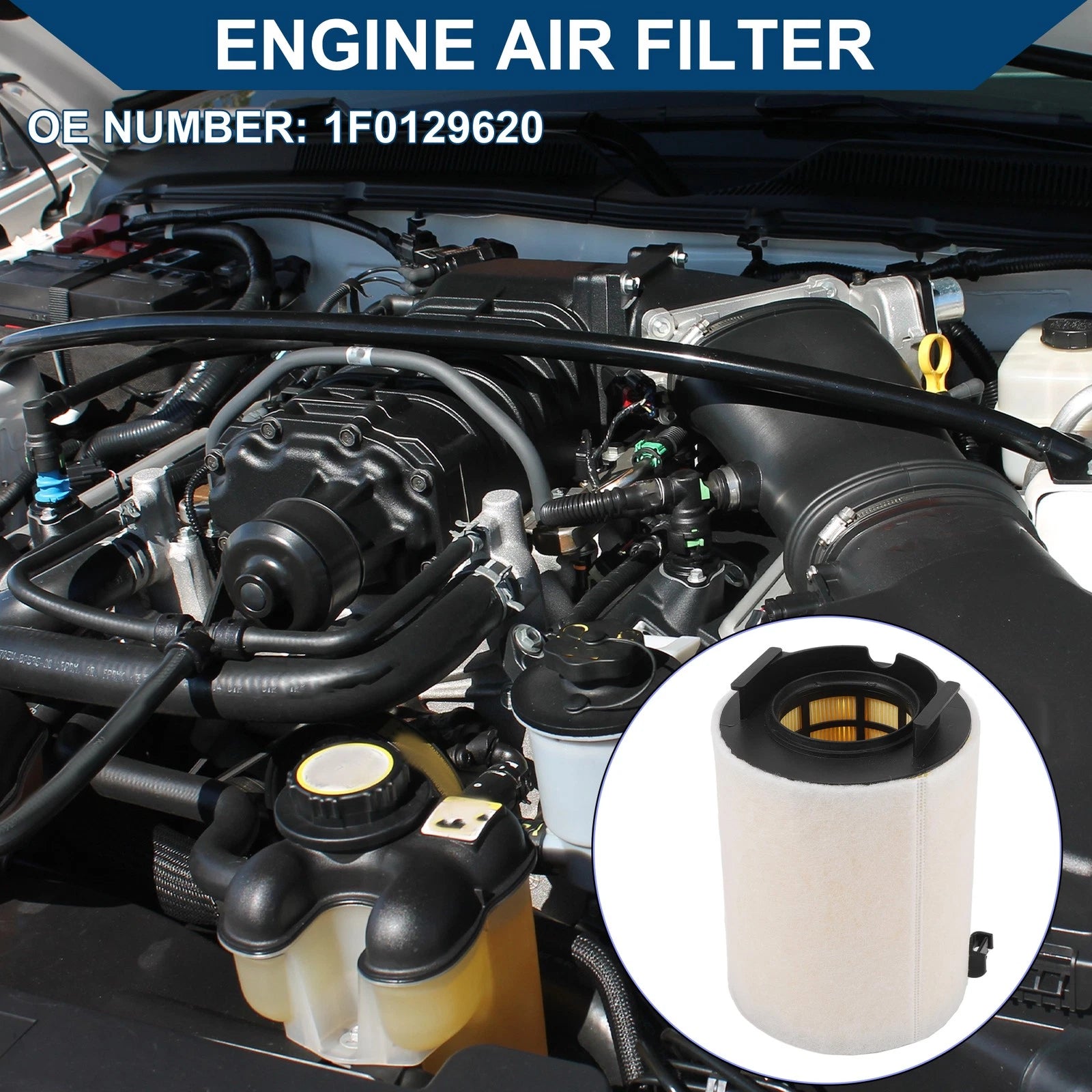 Car Engine Air Filter No. 1F0129620 for Volkswagen Jetta (2011–2015)