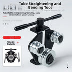 Manual Pipe Straightener / Brake Lines / Adjustable T Handle Chrome Vanadium for Automotive