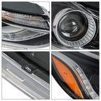 Set of 2 Headlight Assemblies for Chevy Trax (2017–2019) Halogen with LED DRL