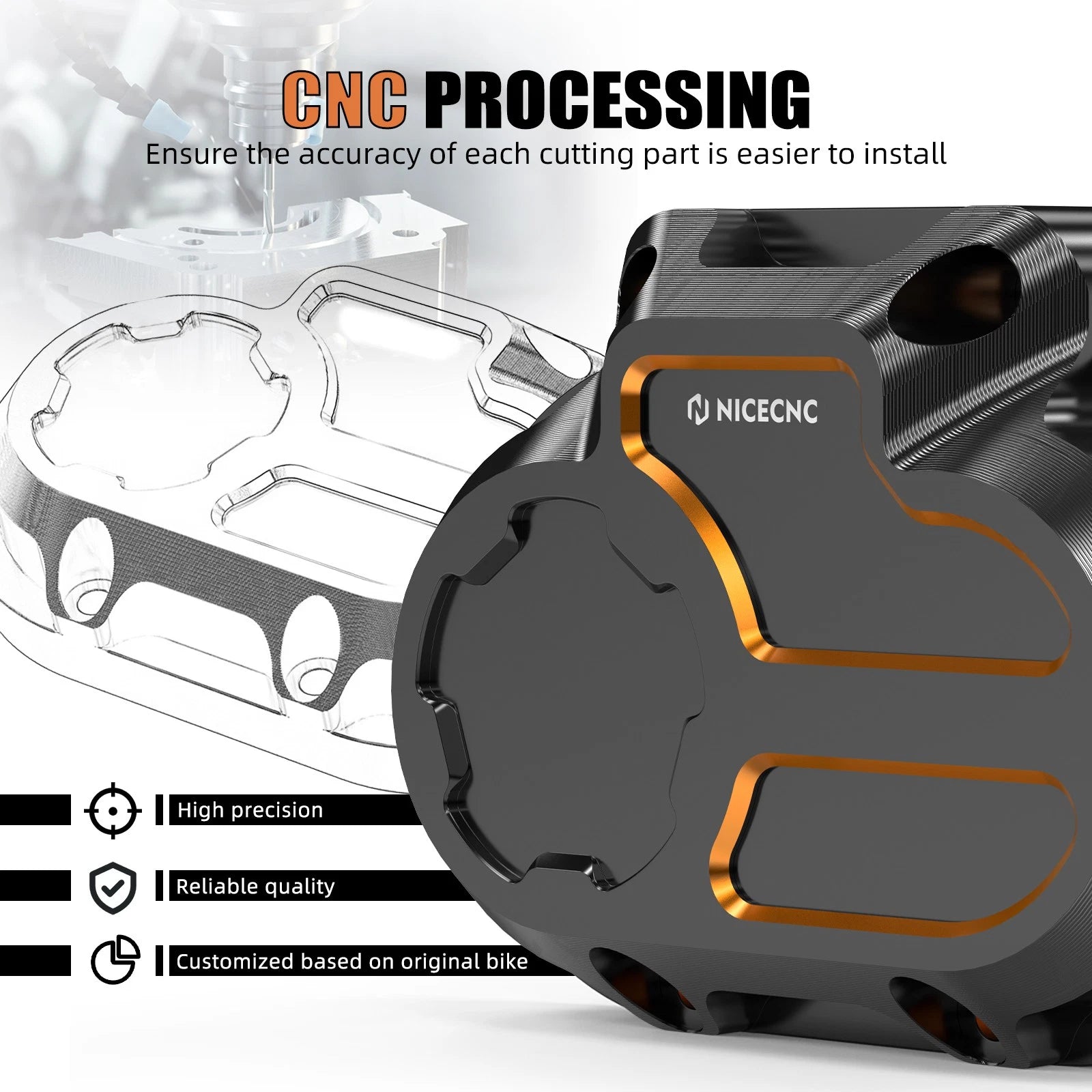 Anodized Transmission Side Cover for Harley Street Glide Trike FLHXXX (2010–2011)