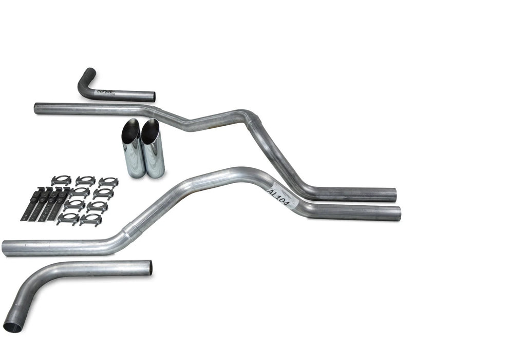Dual Exhaust Kit for Dodge Ram 1500 (2004–2008) - 2.5" Side Exit Tips