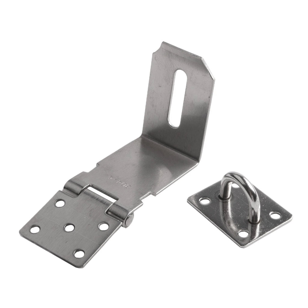 Padlock Clasp Shed Door Lock for S/M (Stainless Steel)