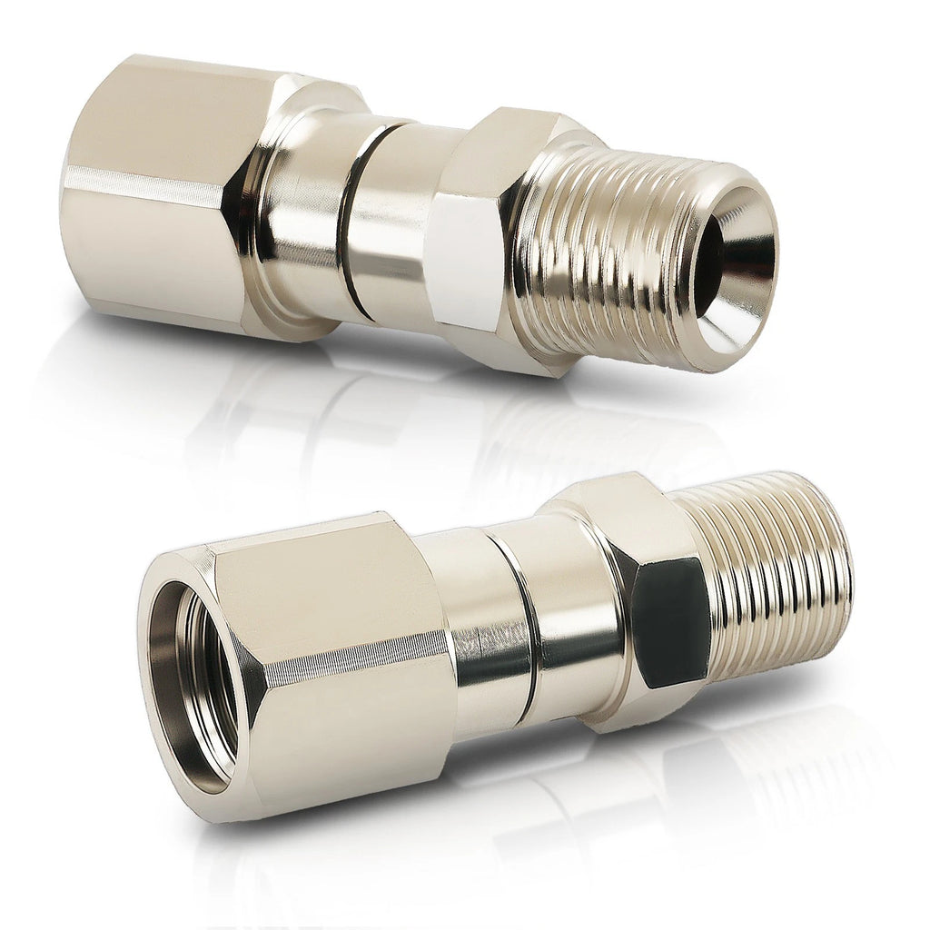 3/8" NPT 360° Swivel Adapter for Pressure Washer Hose Gun (Stainless Steel)