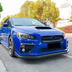Carbon Look / Front Bumper Side Fin C Canards Splitter for Subaru WRX STI VA