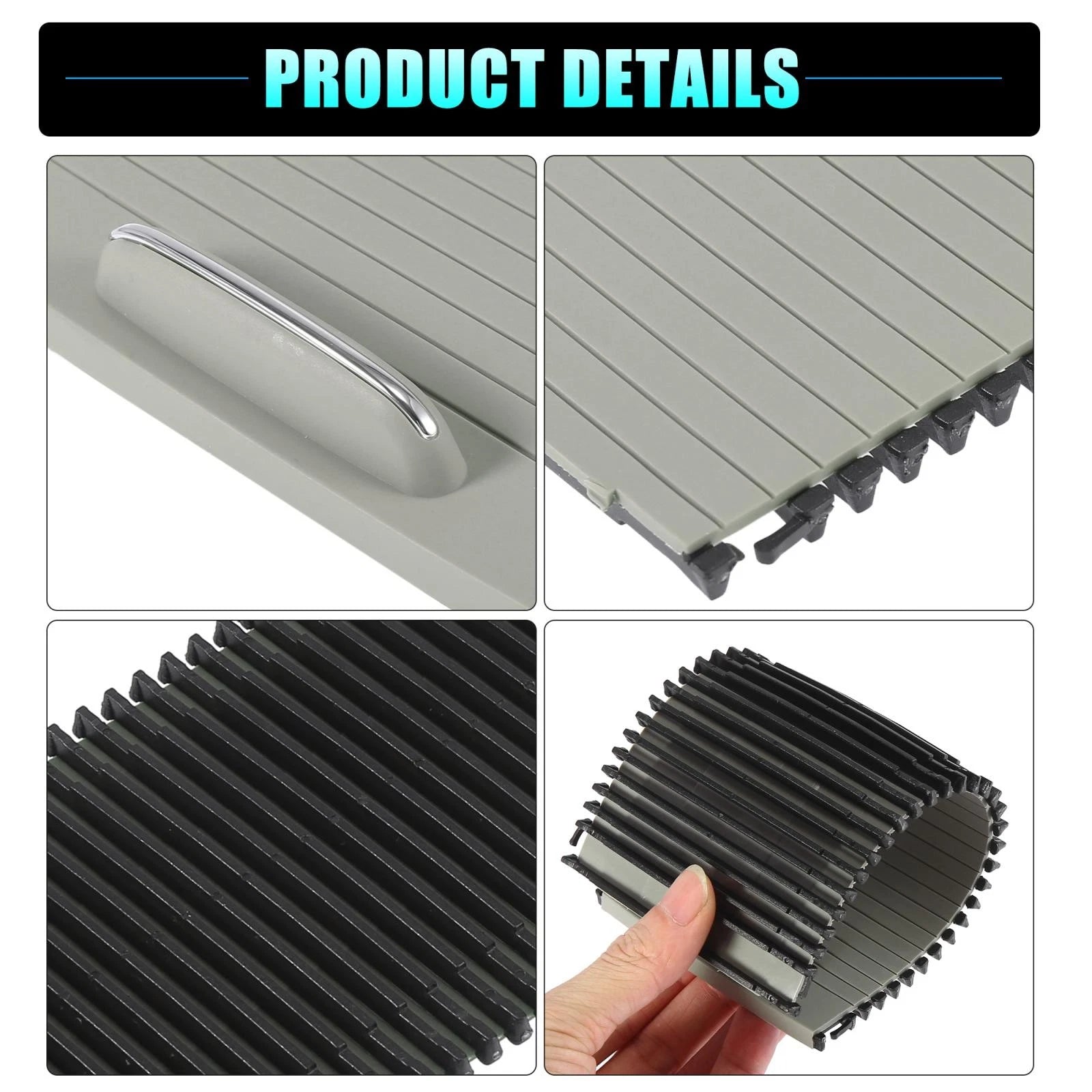 Center Console Roller Blind Cover for Mercedes Benz C-Class W204 S204 (2007–2015)