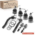 Set of 8 Front Ball Joints & Tie Rod Ends for Honda Accord (2003–2007) Acura TSX