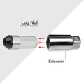 Set of 20 JDM M12X1.25 Silver Aluminum Wheel Lug Nuts with Cap & Adapter