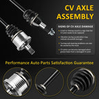 Set of 2 CV Axle Shafts for Can-Am Maverick 1000 1000R (2013–2015)