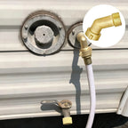 Brass 45 Degree Water Hose Elbow with Quick Connect for RV Garden (2023)