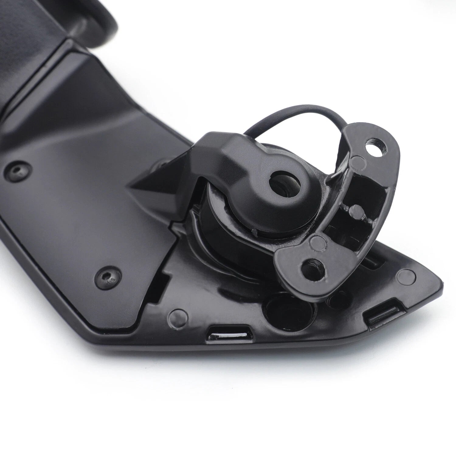 Black Rearview Mirrors with LED Turn Signals for Kawasaki Ninja ZX10R (2016–2021)