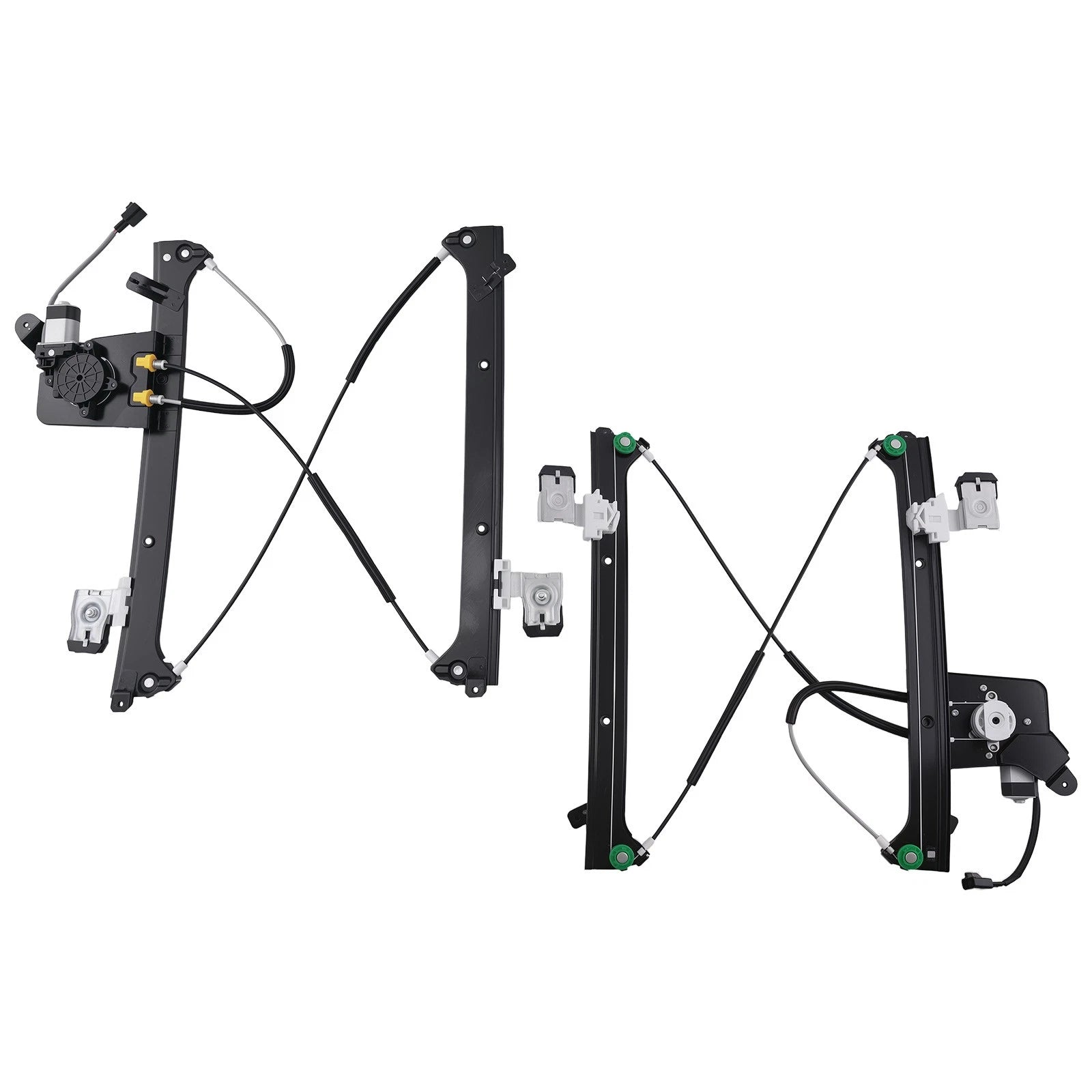 2pc Rear Window Regulator for Silverado 2500 HD (2001–2006) Electric