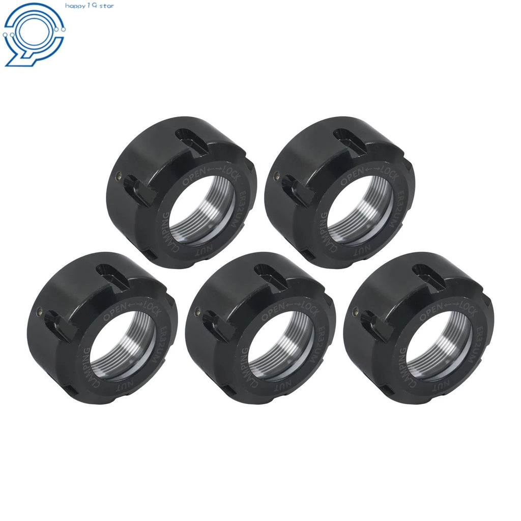 Set of 5 ER32 Nuts for CNC Milling Clamping