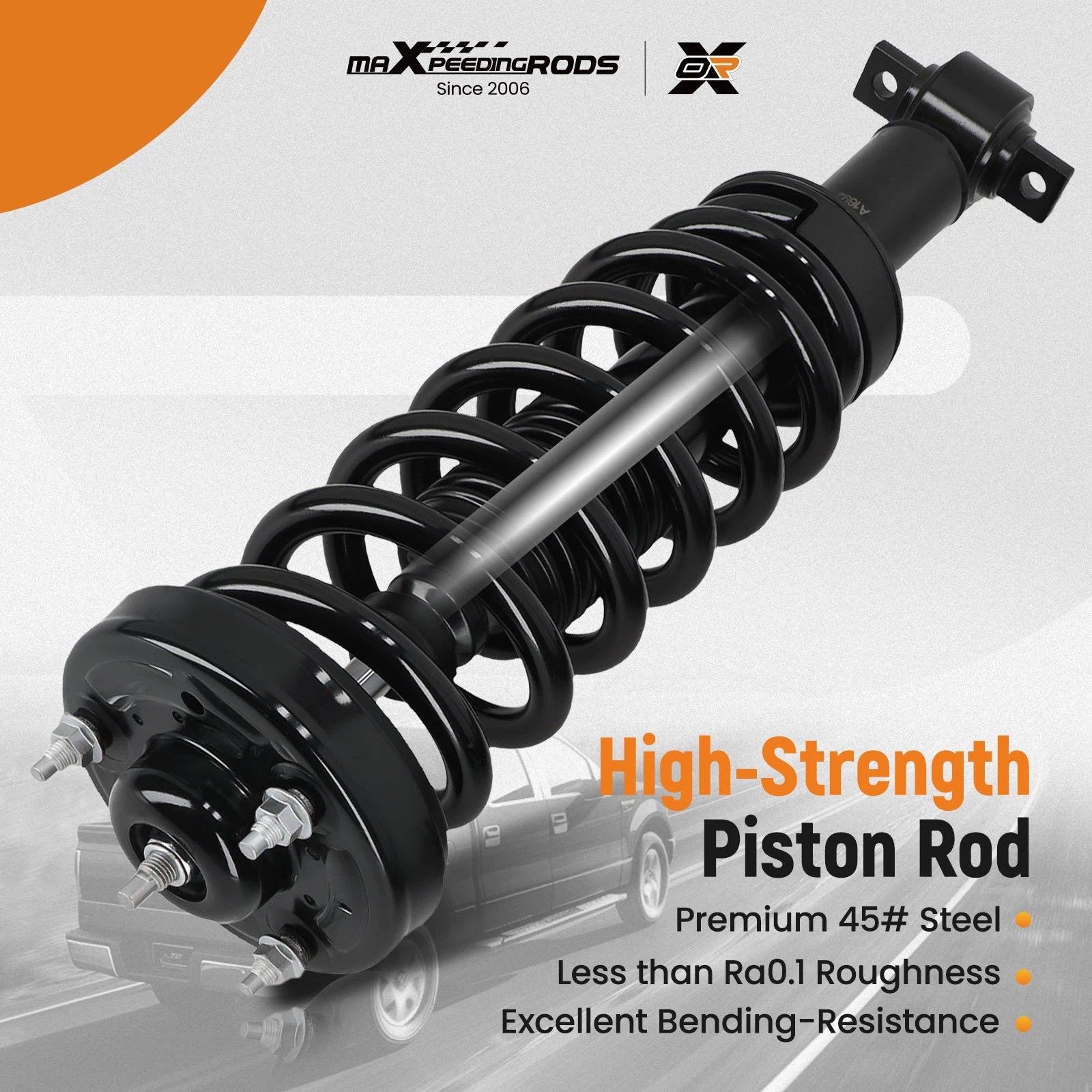 2X Front Strut Coil Spring Assembly for Ford F-150 RWD (2015–2020)