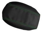 Leather Console Lid Armrest Cover for Toyota Corolla (2014–2019) Green Stitch