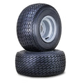 2 Golf Cart Tires 18X8.5-8 Wheel Assembly 4 Lugs on 4" Silver Rim