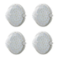Set 4 LED Front Parking Lights Clear Amber Lens for Chevy Impala (1958)