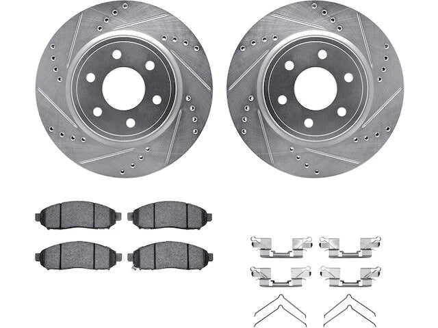 Front Brake Pad and Rotor Kit for Suzuki Equator (2009–2012) BZ563ZZ