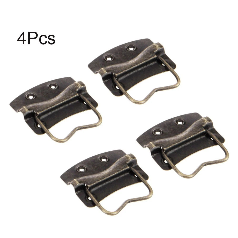 Set of 4 Vintage Metal Door Pull Handles for Suitcase Toolbox Drawer