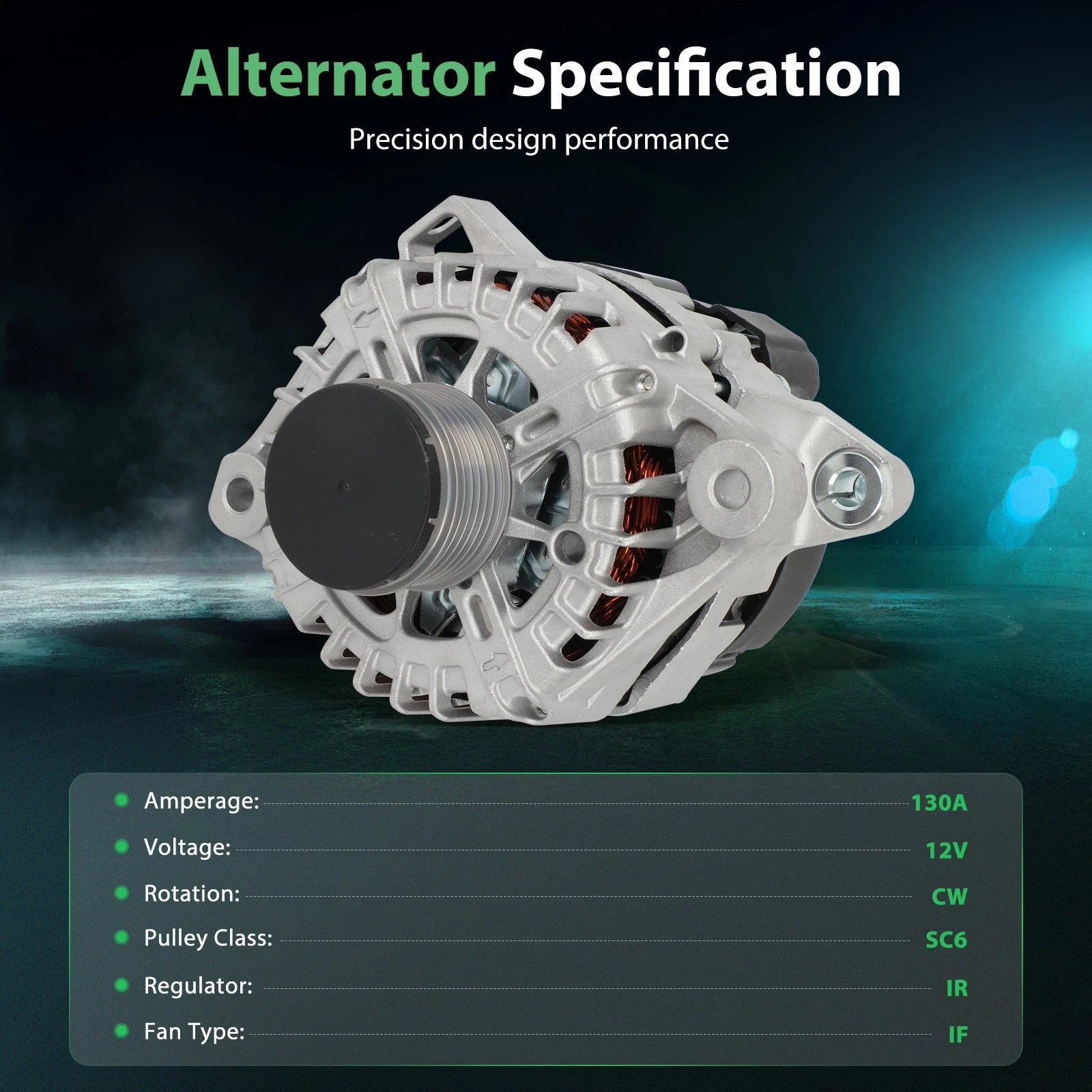 Alternator with Pulley for Hyundai Tucson (2014–2015)