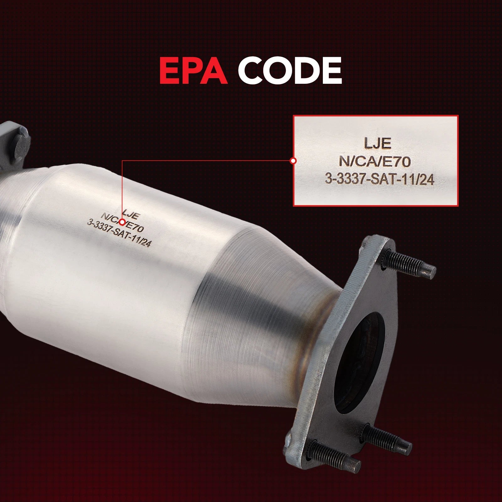 Catalytic Converter Rear for Honda Accord (2008-2012) 2.4L