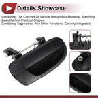 Exterior Door Handle for Hyundai Accent Rear Right Black ABS (2010-2017)