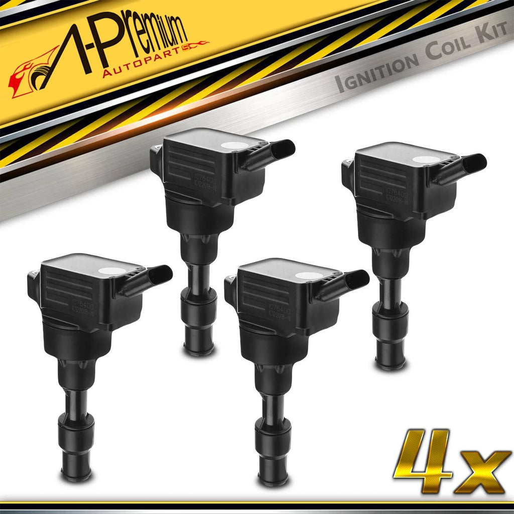 Set of 4 Ignition Coils for Hyundai Sonata (2015–2019) Kia Optima Sorento (2016–2020)