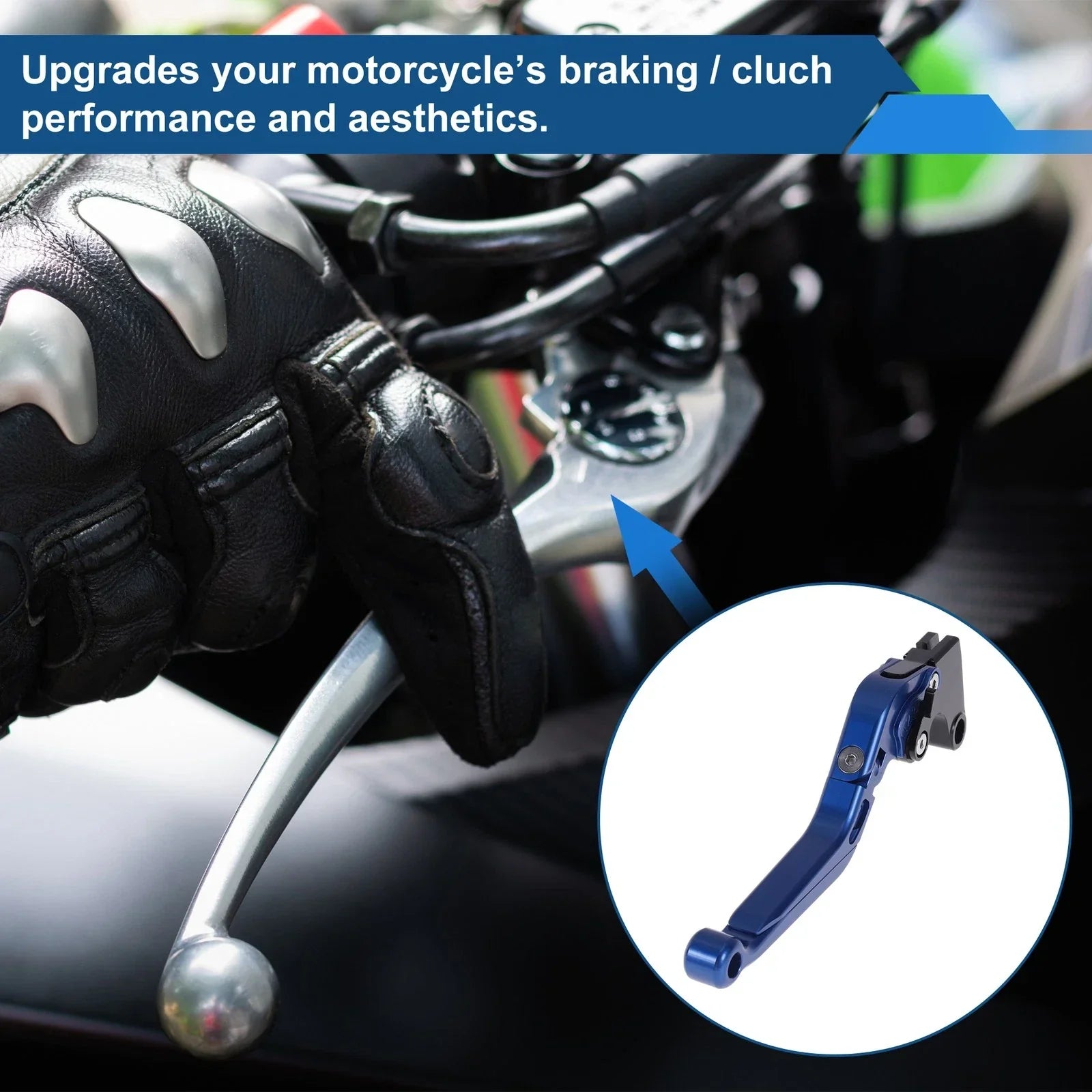 Adjustable Brake Clutch Levers for Honda CBR600RR 2007-2016 - Solid Blue
