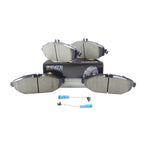 Set of 4 Akebono EURO Front Ceramic Disc Brake Pads for MB W205 C300 (2015–2021)