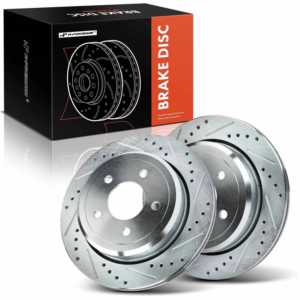 Drilled Brake Rotors for Ford Crown Victoria Mercury Grand Marquis